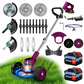Cordless Gardening Tools – Lawn Mower & Riding Weed Trimmer