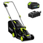 Deli 13" Cordless Electric Lawn Mower – 2-in-1 Brushless with 21V Battery