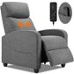 JHK Recliner Massage Chair – Adjustable Fabric Living Room Sofa