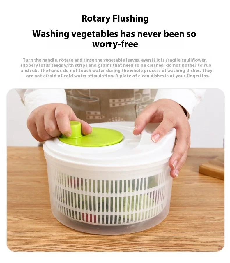 Multifunctional Manual Vegetable Dehydrator & Salad Spinner