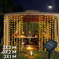 Solar LED Curtain Fairy Lights – Outdoor Copper String Garland