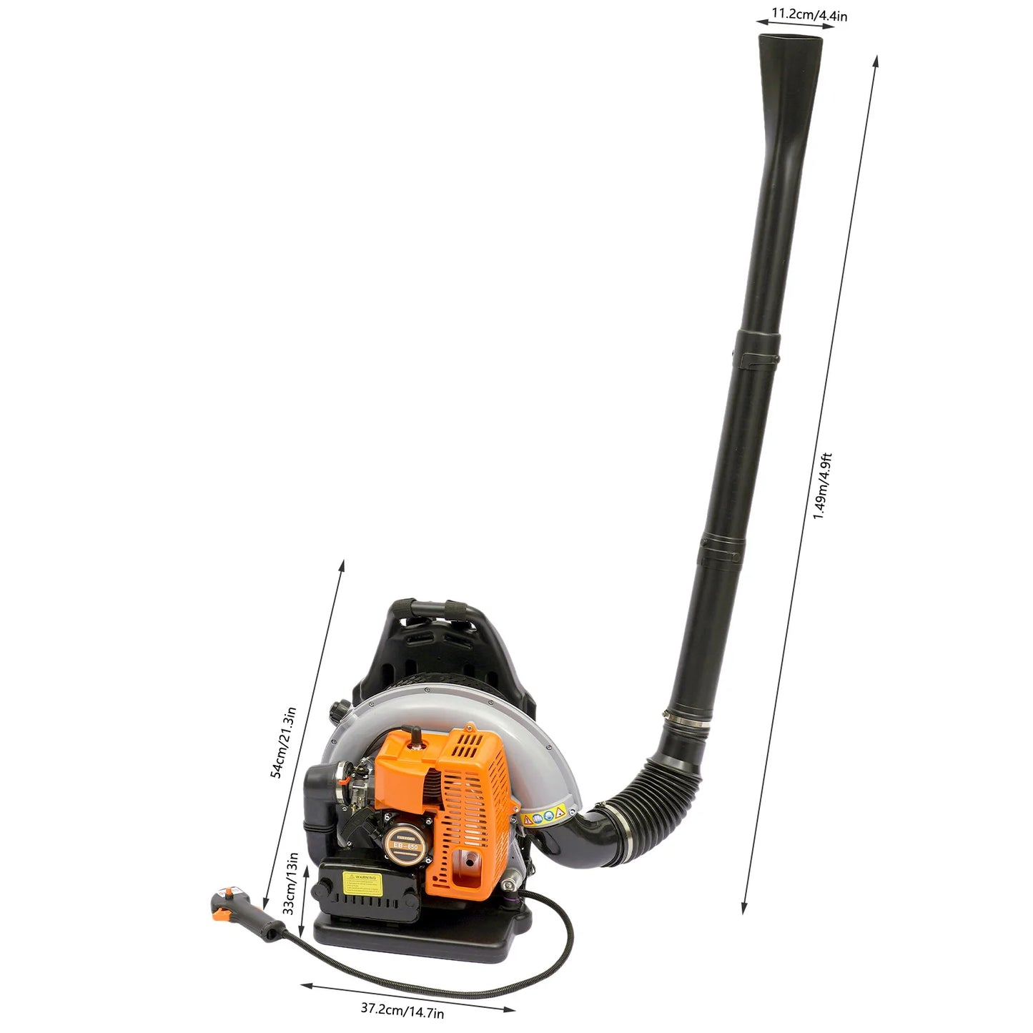 Gasoline Backpack Leaf Blower – Air-Cooled for Leaves & Snow