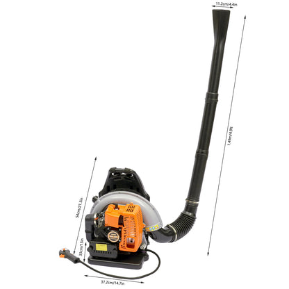 Gasoline Backpack Leaf Blower – Air-Cooled for Leaves & Snow