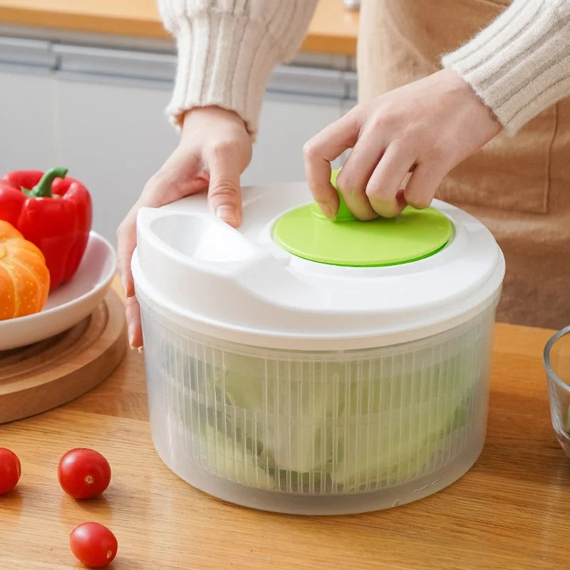 Multifunctional Manual Vegetable Dehydrator & Salad Spinner
