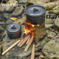 Portable Folding Wood Stove – Stainless Steel Camping & Hiking Stove
