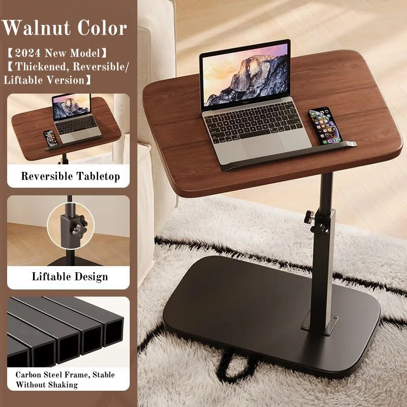 Portable Folding Side Table – Adjustable Laptop & Bedside Desk