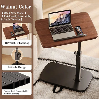 Portable Folding Side Table – Adjustable Laptop & Bedside Desk