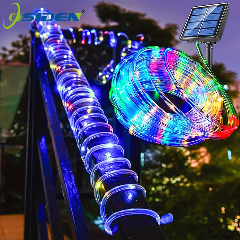 Solar 200 LED Rope Lights – Waterproof Outdoor Fairy Lights
