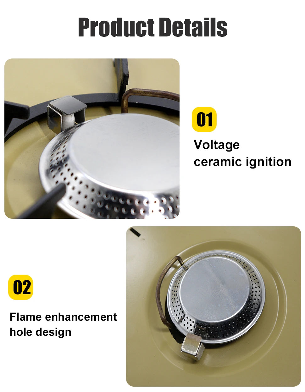 CLS 4000W Folding IGT Camping Gas Stove – Portable High-Power Burner