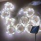 Solar LED Curtain Fairy Lights – Outdoor Copper String Garland
