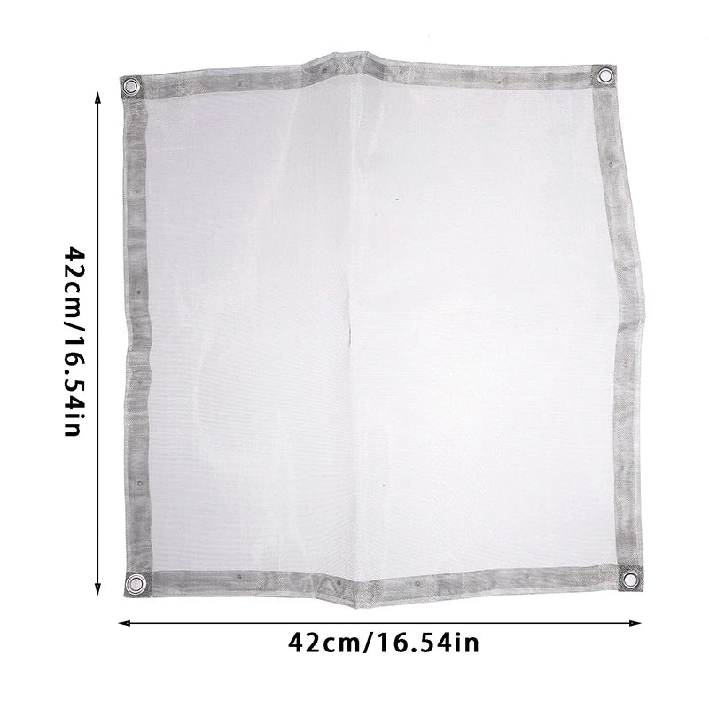 Portable Outdoor Fire Pit & BBQ Mesh Grill – Steel Camping Fireplace