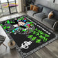 3D Rich Man Game Monopoly Dollar Cartoon Rug – Non-Slip Floor Mat