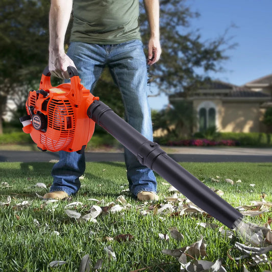 25.4CC 2-Stroke Gas Leaf Blower – Commercial Handheld Lawn & Yard Tool