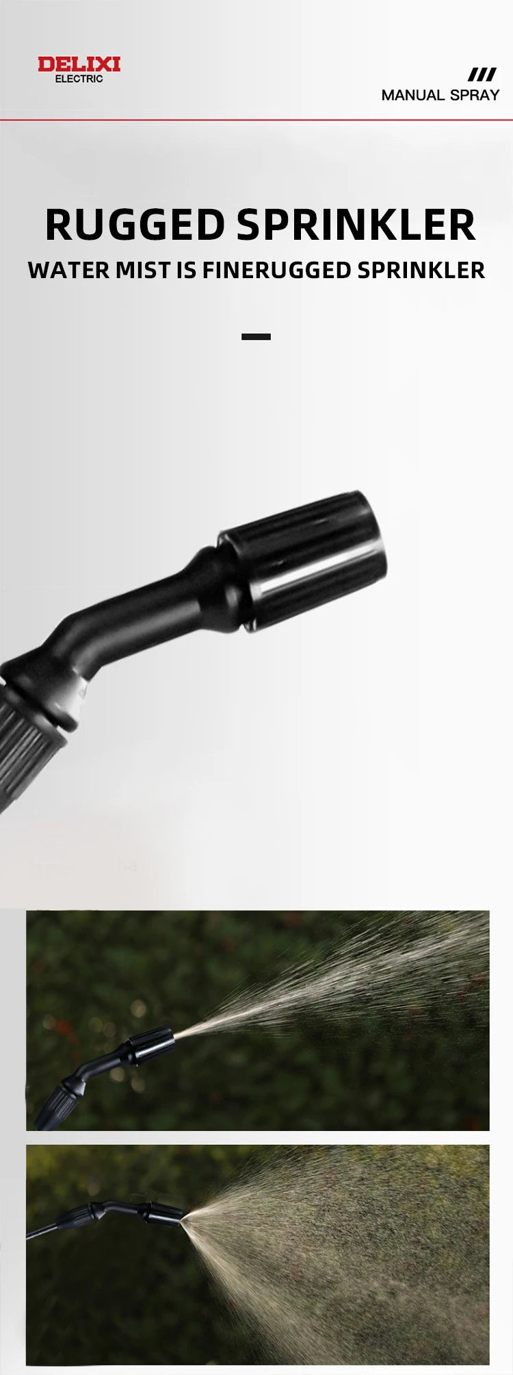 DELIXI 3/5/8L Hand Pump Garden Sprayer – Multi-Purpose Pressure Sprayer