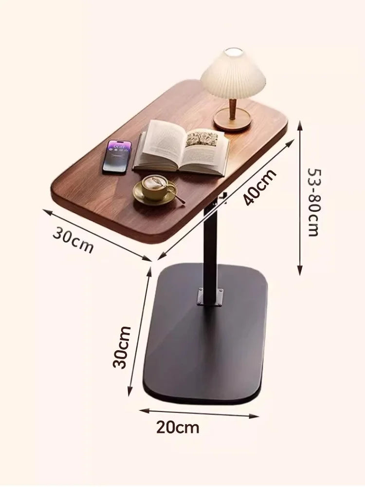Portable Folding Side Table – Adjustable Laptop & Bedside Desk