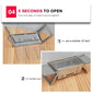 Stainless Steel Folding BBQ Stove – Outdoor Charcoal Grill