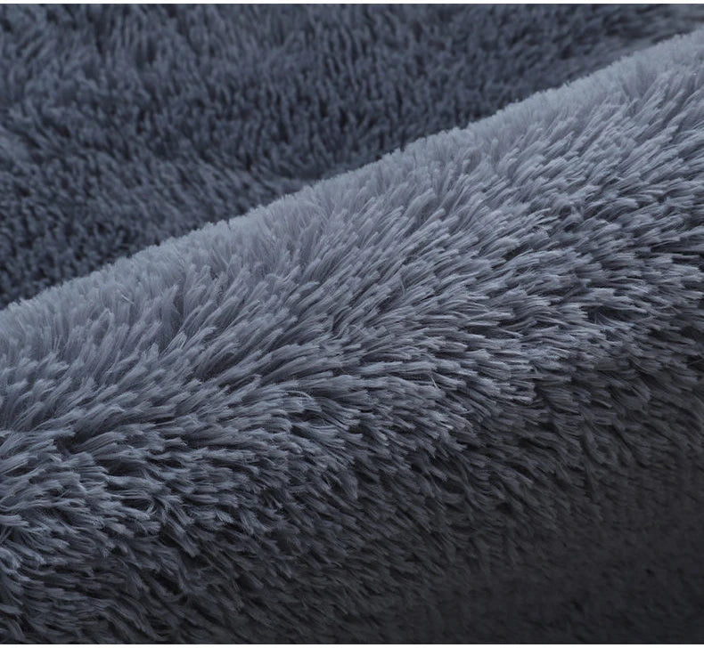 White Fluffy Hall Carpet – Thick Non-Slip Furry Rug