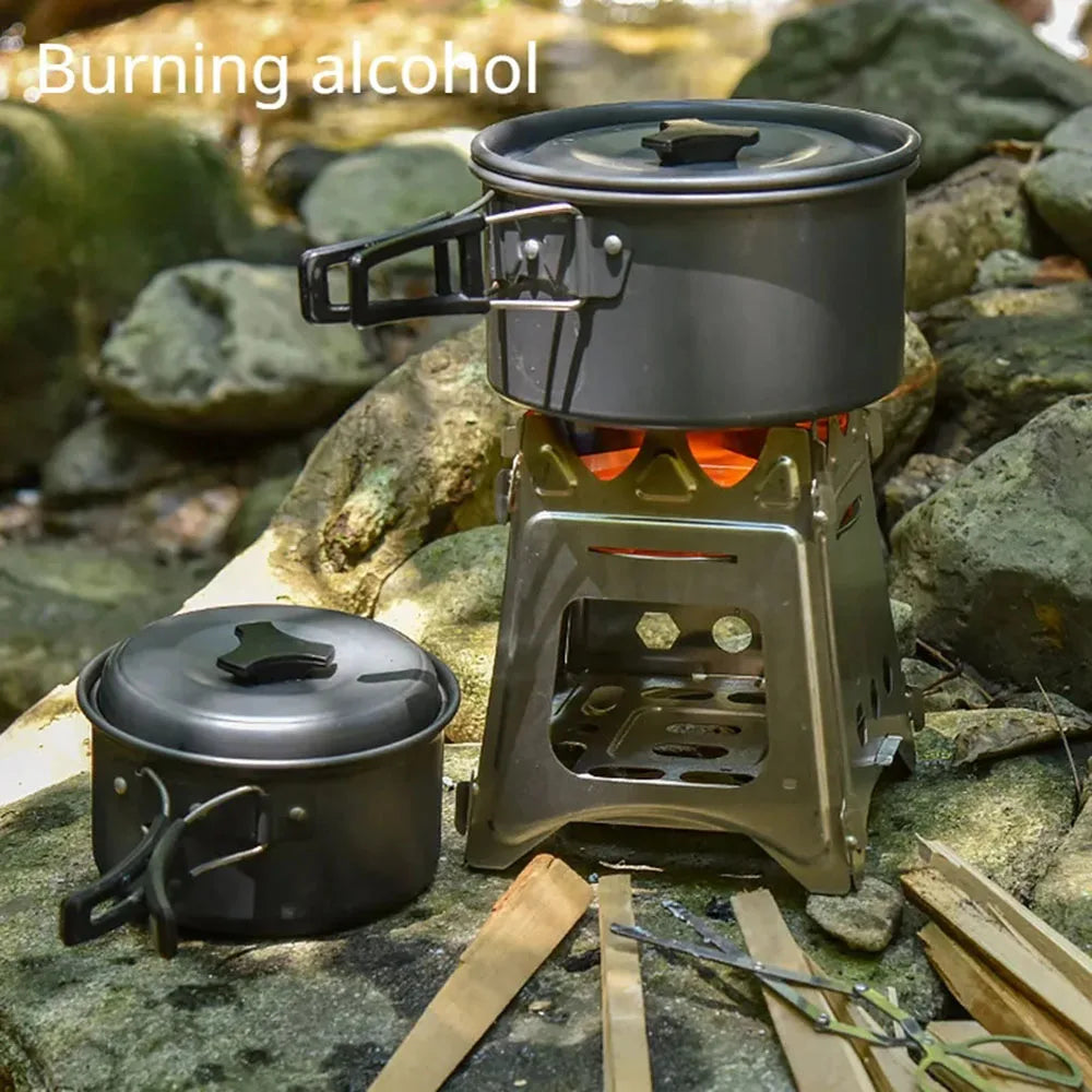 Portable Folding Wood Stove – Stainless Steel Camping & Hiking Stove