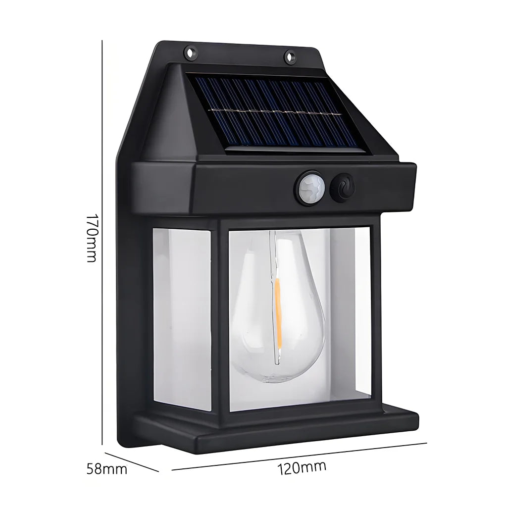 Powerful Solar LED Wall Light – Waterproof Outdoor Sensor Lantern