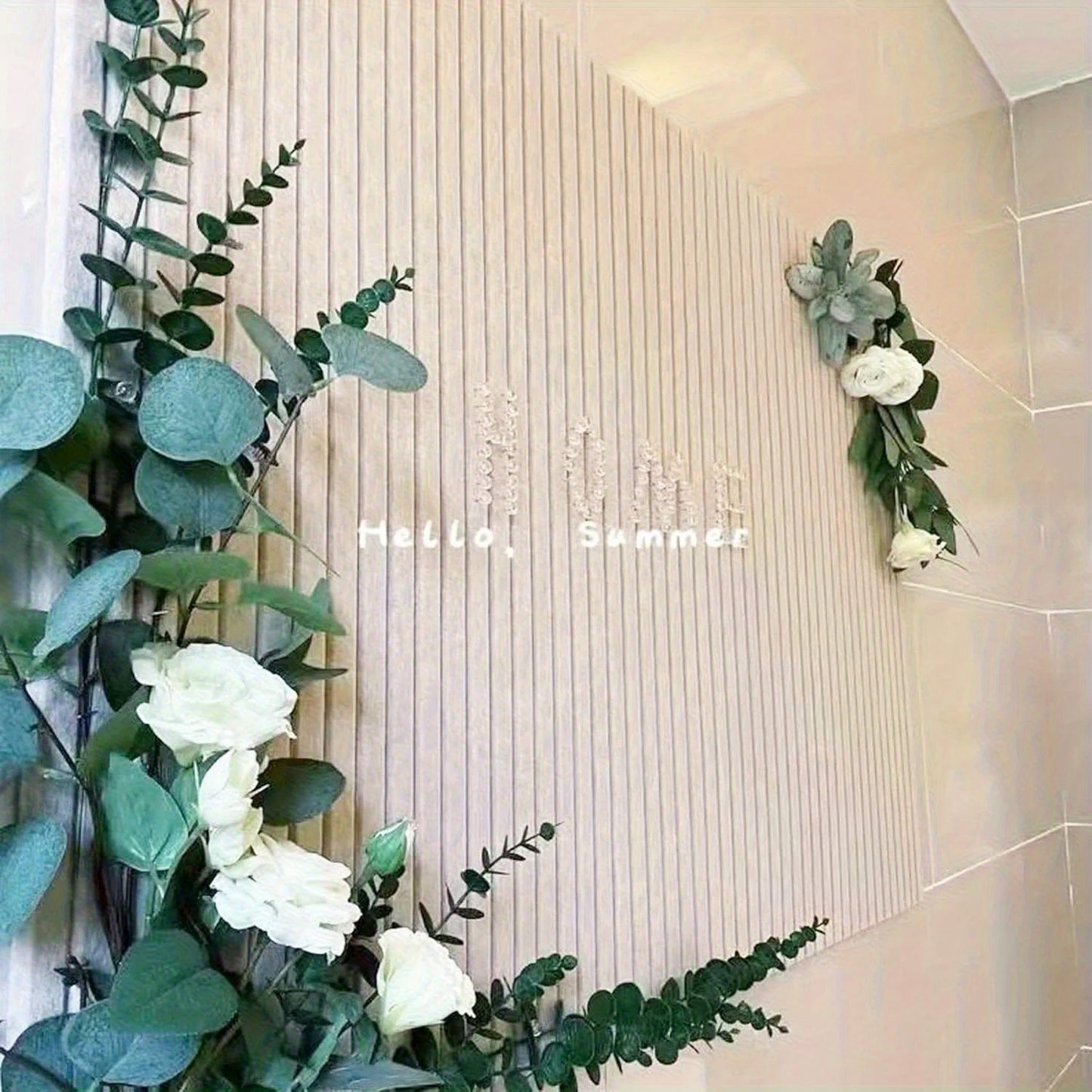 Large Bohemian Felt Wall Tiles – Round Cork Bulletin Boards