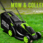 Deli 13" Cordless Electric Lawn Mower – 2-in-1 Brushless with 21V Battery