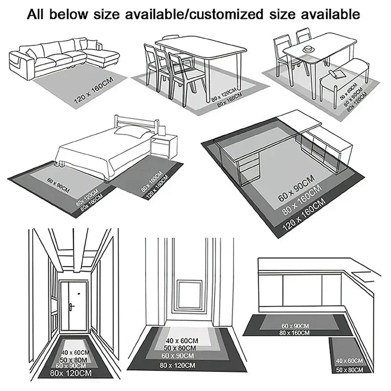 3D Rich Man Game Monopoly Dollar Cartoon Rug – Non-Slip Floor Mat
