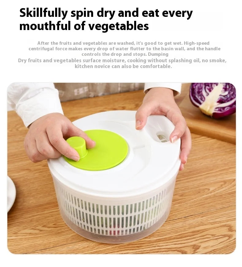 Multifunctional Manual Vegetable Dehydrator & Salad Spinner