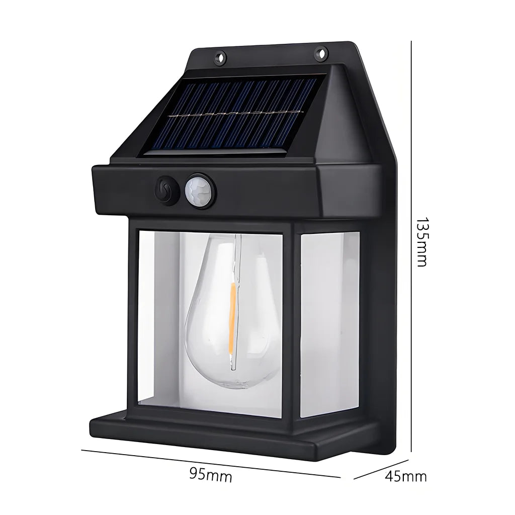 Powerful Solar LED Wall Light – Waterproof Outdoor Sensor Lantern