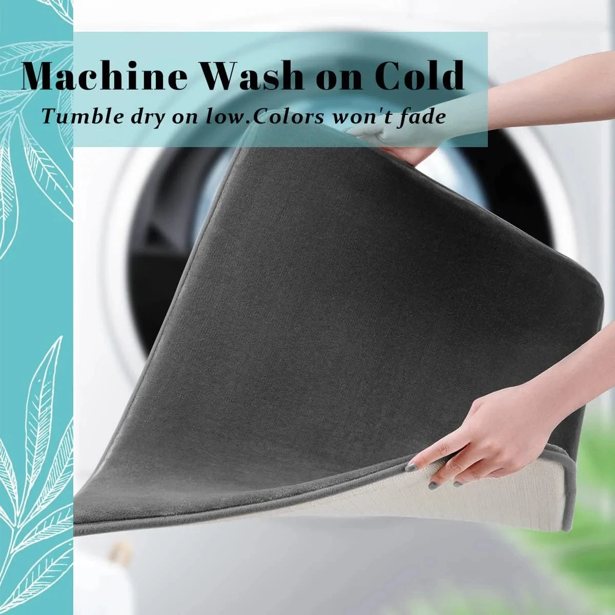 Non-Slip Coral Velvet Bath Mat – Absorbent Bathroom Floor Mat