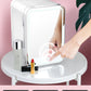 4L Mini Makeup Fridge – Portable Cosmetic Cooler with LED Mirror