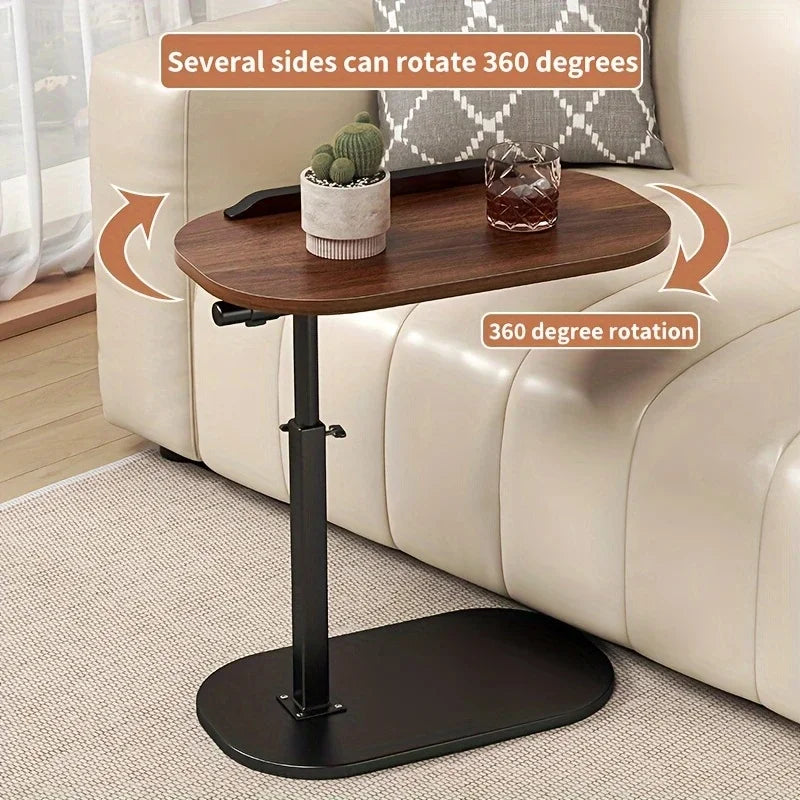 Portable Folding Side Table – Adjustable Laptop & Bedside Desk