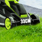 Deli 13" Cordless Electric Lawn Mower – 2-in-1 Brushless with 21V Battery