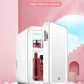 4L Mini Makeup Fridge – Portable Cosmetic Cooler with LED Mirror
