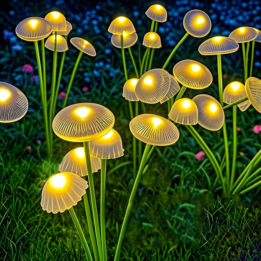 Solar LED Mushroom Garden Lights