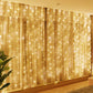 Solar LED Curtain Fairy Lights – Outdoor Copper String Garland