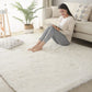 White Fluffy Hall Carpet – Thick Non-Slip Furry Rug