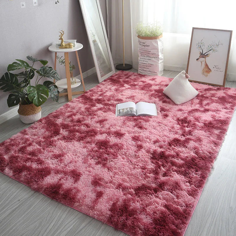 White Fluffy Hall Carpet – Thick Non-Slip Furry Rug
