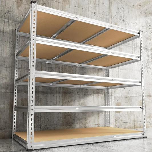 REIBII 5-Tier Heavy-Duty Garage Shelving – 3020 lbs Adjustable Metal Storage Unit