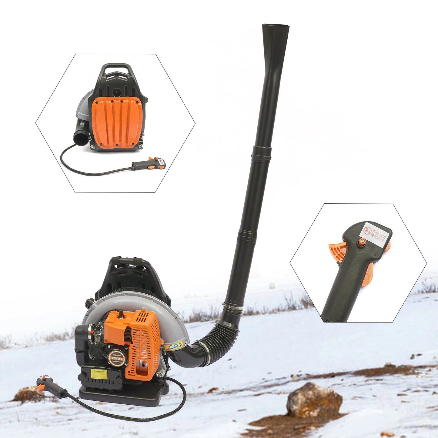 Gasoline Backpack Leaf Blower – Air-Cooled for Leaves & Snow