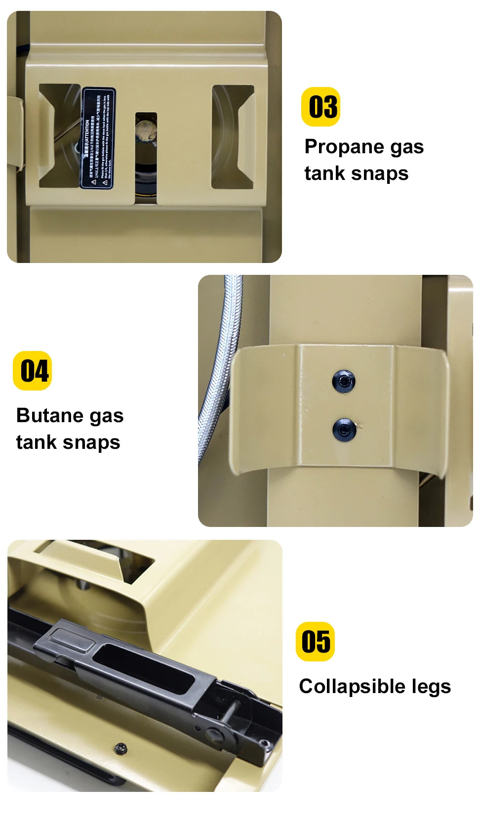 CLS 4000W Folding IGT Camping Gas Stove – Portable High-Power Burner